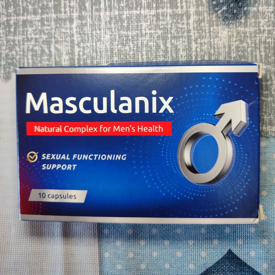 Caja de Masculanix, cápsulas para la próstata y la vitalidad masculina