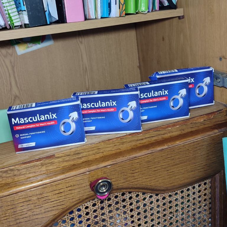 Masculanix: scatola blu da 10 capsule con saw palmetto e zinco
